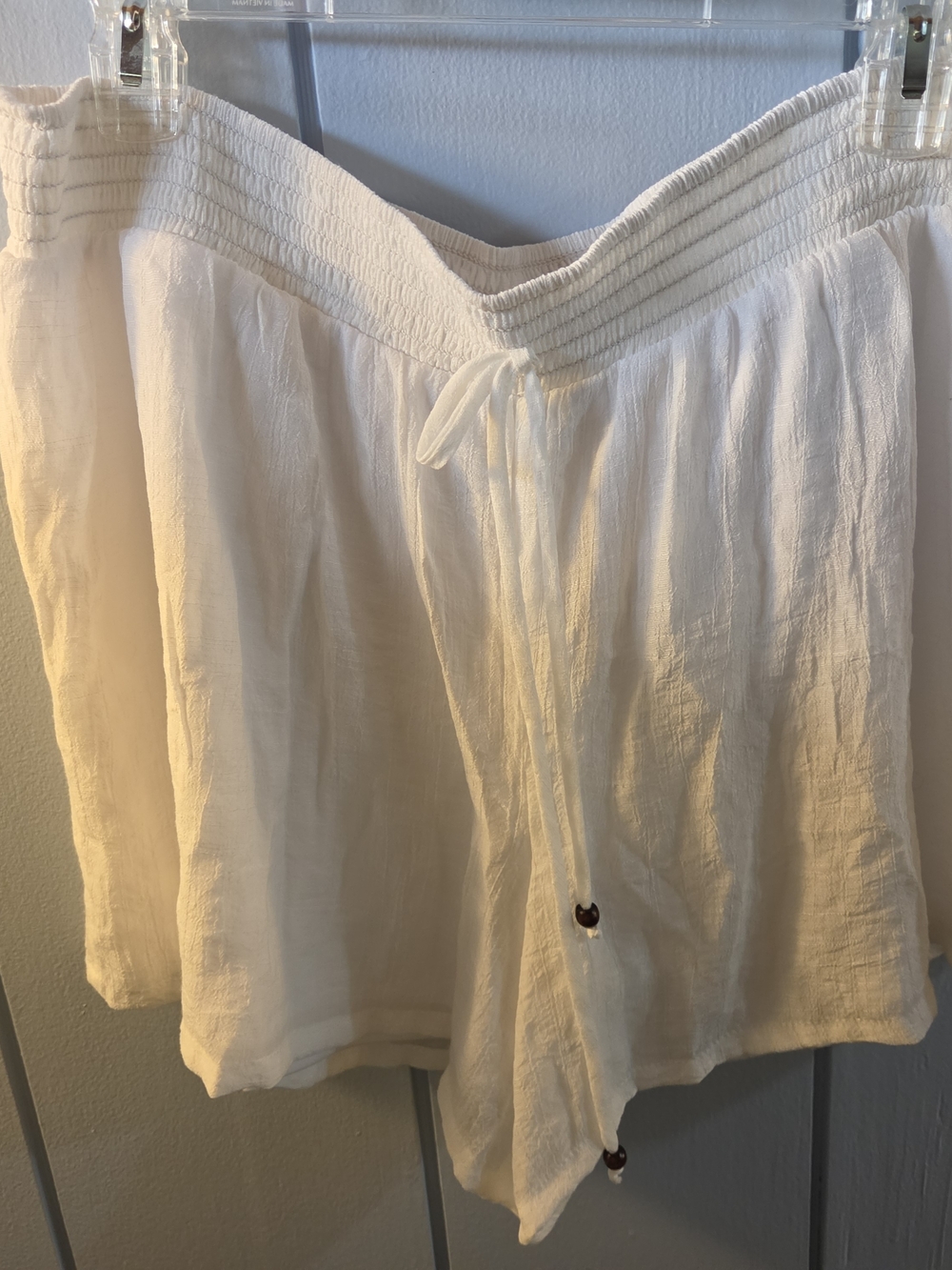 Apt. 9 White Lightweight Drawstring Shorts